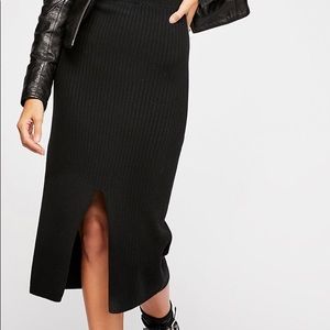 Free People Skyline Midi Skirt L